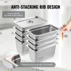 VEVOR 8er-Pack Hotelpfannen, 1/3 Anti-Stau-Dampfpfanne mit Produktbild-Vorschau 4