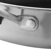 Close-up of a stainless steel frying pan handle and rivets. Náhled obrázku produktu