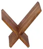 FineBuy Zeitungsständer Sheesham Massivholz X-Form 31 cm Produktbild-Vorschau 3
