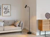 A modern living room scene with a sofa, floor lamp, and a wooden cabinet. Voir les images du produit
