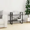 vidaXL Bücherregal 2 Fächer Grau 100x30x70 cm Kiefer Produktbild-Vorschau 1