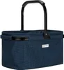 anndora Einkaufskorb - Henkelkorb blau Hahnentritt48 cm Produktbild-Vorschau 1