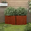 vidaXL Fioriera 2 pezzi 49x47x46 cm Acciaio corten Anteprima dell’immagine prodotto 2