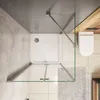 Falttür X Seitenwand :76x76cmxH.185cm Eckig Duschkabinen Produktbild-Vorschau 2