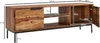 A wooden TV stand with dimensions indicated by measurement lines and numbers. Produktbild-Vorschau
