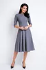 Awama Formelle Frauenkleider Enylat A159 grau L Produktbild-Vorschau 1