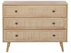 BELIANI Kommode Heller Holzfarbton Rattan Faserplatte Produktbild-Vorschau 5