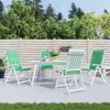 vidaXL Gartenstuhlauflagen für Hochlehner 4 Stk. Grün Produktbild-Vorschau 7