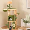 COSTWAY Arbre à chat Cactus 160cm, arbre à chat avec grotte Voir les images du produit 2