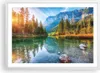 Gerahmtes Poster - Weißer Rahmen - Landschaft Berge Produktbild-Vorschau 1
