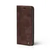 A brown flip phone case is shown against a white background. Produktbild-Vorschau