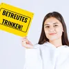 Metallschild XL in 21x28 cm mit Alkohol-Spruch Betreutes Produktbild-Vorschau 3