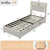 Letto imbottito Fortuna Lai 90x200cm con testiera e 2 Anteprima dell’immagine prodotto 3