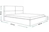 Polsterbett SIM 6 mit Kopfteil, 140x200 cm, Doppelbett mit Produktbild-Vorschau 5