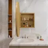 A bathroom vanity with a sink, faucet, and a medicine cabinet. Voir les images du produit