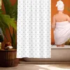 Zasłonka do prysznicu wanny łazienki Dot biała 180x180 PEVA Podgląd zdjęcia produktu 11