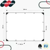 A diagram showing the dimensions of a tarp with measurement labels. Produktbild-Vorschau