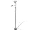 A floor lamp with two lights, one at the top and a smaller adjustable one below, is shown against a white background. Náhľad obrázku produktu