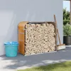 vidaXL Riparo per legna da ardere effetto legno 120x45x100 Anteprima dell’immagine prodotto 2