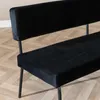 Bronx71 Esszimmerbank Samt Espen schwarz 190 cm Produktbild-Vorschau 7