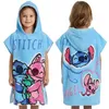 DISNEY Stitch Badeponcho mit Kapuze für Kinder, schnell Produktbild-Vorschau 1