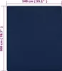 vidaXL Vložené prestieradlo 2 ks. Jersey Navy Blue 140x200 Náhľad obrázku produktu 3
