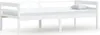 vidaXL Lit en bois massif pin blanc 90x200 cm Voir les images du produit 1