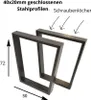 2 X Tischgestell 50x72 cm Handgemachte Beine Tischbeine Produktbild-Vorschau 1