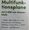 Zeltplane Multifunktionsplane Sonnensegel Campingplane Produktbild-Vorschau 4