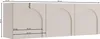 Selsey Arkadia - Buffet TV 3 portes avec façades fraisées, Voir les images du produit 5