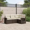 The Living Store 4-tlg. Garten-Sofagarnitur mit Kissen Produktbild-Vorschau 2