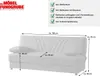 Schlafsofa Schlafcouch grau 198 cm mit Bettkasten - KAYA - Produktbild-Vorschau 3