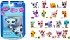 A product package containing two Littlest Pet Shop figures, with a collection of other Littlest Pet Shop figures and accessories displayed to the right. Podgląd zdjęcia produktu