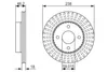 BOSCH Bremsscheiben (2 Stück)  0 986 479 354 Produktbild-Vorschau 4