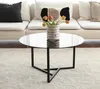 Esperia - Couchtisch, 75x75x42h cm Grau Taube, Runde Form Produktbild-Vorschau 2