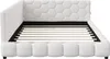 CDGlobal Čalouněná postel 140x200 cm s USB, Rozkládací Náhled obrázku produktu 11