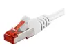CAT 6 Patchkabel, S/FTP (PiMF), weiß Kupferkaschierter Produktbild-Vorschau 4