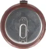 A close-up, top-down view of the top of a battery. Produktbild-Vorschau