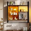 Bestier Schweberegal mit LED-Beleuchtung, küchenregal 84cm, Produktbild-Vorschau 2