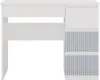 A white desk against a white background. Produktbild-Vorschau