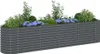 vidaXL Letto da giardino rialzato 400 x 80 x 81 cm Acciaio Anteprima dell’immagine prodotto 3
