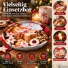 4 Keksteller Weihnachtsteller Plätzchenteller Metall Produktbild-Vorschau 2