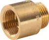 Messing Gewinde-Fitting Hahnverlängerung IG/AG 1/2' (DN 15) Produktbild-Vorschau 2