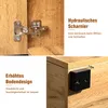 A collage of close-up images highlighting features of a wooden sideboard. Anteprima dell’immagine prodotto
