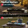 EVOCAMP Campingkocher 2-flammig mit Piezozündung, Produktbild-Vorschau 8
