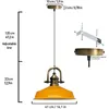 Pendelleuchte Industrial Asletl-Marine Vintage 40 cm - Gelb Produktbild-Vorschau 7