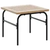 ZMH Outdoor-Satztische 2 Stk. Braun und Schwarz Stahl Produktbild-Vorschau 4