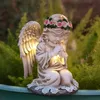 Grabschmuck, Solar Engel Gartenfiguren, Gartenstatuen, Produktbild-Vorschau 7