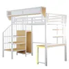 Letto a castello Flieks 90x200 cm con scrivania e ripiani, Anteprima dell’immagine prodotto 10