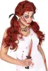 Damen Perücke "Killer Doll" mit Zöpfen | Rot - Halloween Produktbild-Vorschau 4